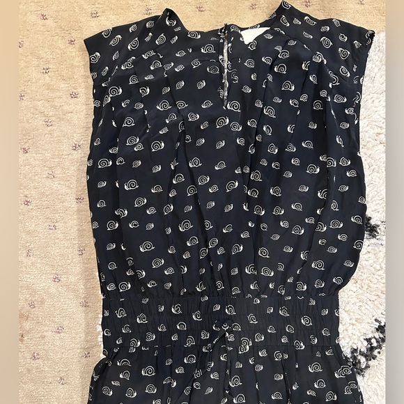 Band of Outsiders Snail Print Silk Jumpsuit - Picture 5 of 10